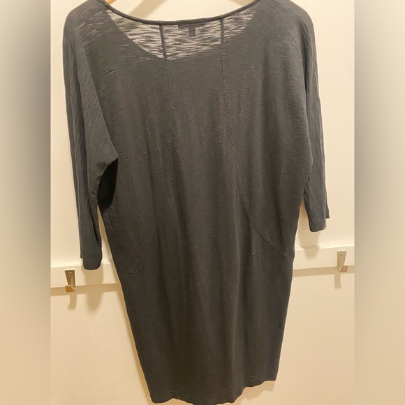 Lilla P Black 3/4 length Pima cotton dress - Picture 3 of 4